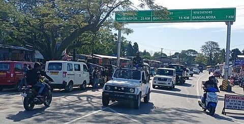 Lakhimpur Police Department conducts Flag March