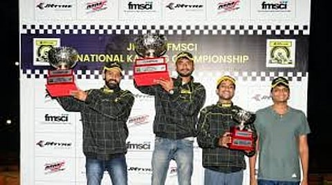 Karthik Muthusamy, Aditya Raja claim JK Tyre National Karting C’ship