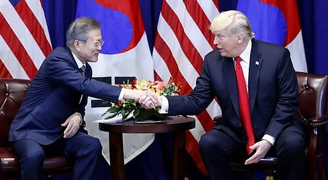 Moon Jae In, Trump agree to main dialogue with N Korea