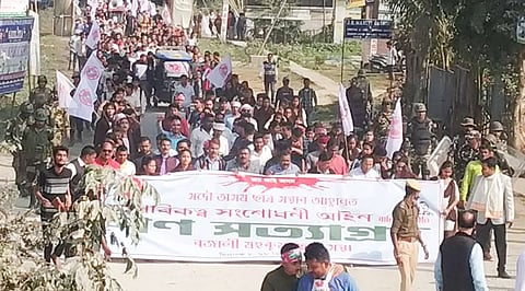 AASU organizes massive Gana Satyagraha against CAA in Pathsala