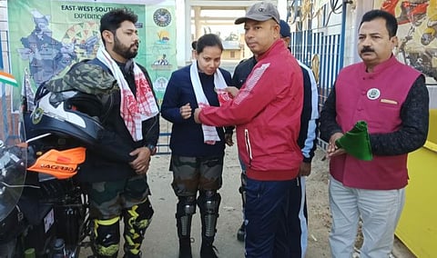 Assam couple embarks on bike expedition to promote tourism