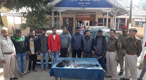 Boko Police arrested eight dacoits from Rajapara village
