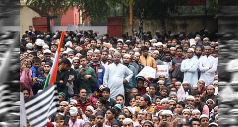 Muslim body holds protest against CAA