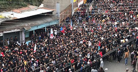 Shillong Burns: Police used tear gas & baton-charged protesters near Raj Bhawan, 20 injured