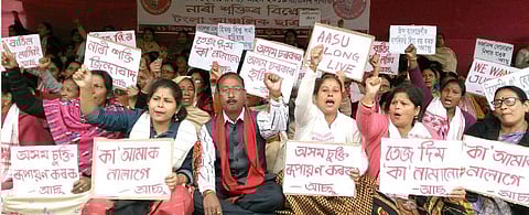 Women perform naam-prasanga in protest against CAA at Udalguri