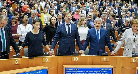 European Parliament votes in favor of UK Brexit deal in an emotional ceremony