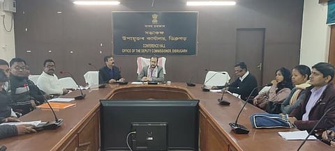 Dibrugarh DC Pallav Gopal Jha discussed Tea Estate school issues