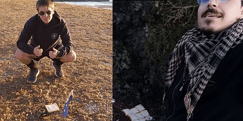 'Earth sandwich' made by two men 20,000km apart