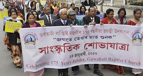 Assam Governor Prof. Jagdish Mukhi attends anniversary of Guwahati Baptist Church