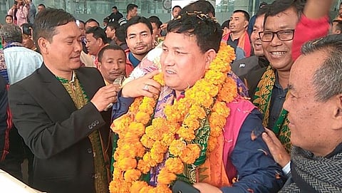 Bodo & NDFB leaders receive a warm welcome at LGBI airport