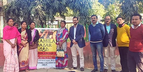 Dibrugarh DC Pallav Gopal Jha visits Mahila Bazar