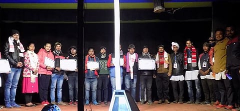 Drama, quiz competition organized by Veerangana Natya Gosthi at Dhakuakhana