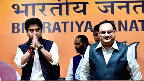 Scindia''s old speeches replayed after his first as BJP leader