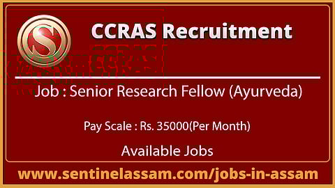 CCRAS Recruitment for Senior Research Fellow