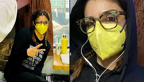 Raveena Tandon cleans train cabin: Better to be safe than sorry