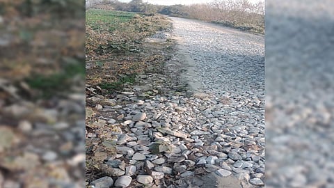 Poor road construction work causes resentment in Udalguri district