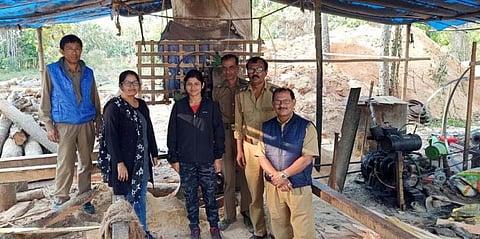 Illegal sawmill seized at Garuduba village in Sonitpur district