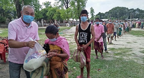 Bathou Traditional and Cultural Centre extends held to poor villagers in Kokrajhar
