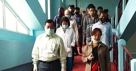 HAD Minister Sum Ronghang visits Haflong to review COVID-19 preparedness