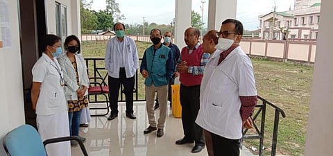 High-level team visit Demow Model Hospital, Sivasagar Polytechnic