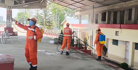 NDRF conducts sanitization, general awareness programmes in Guwahati