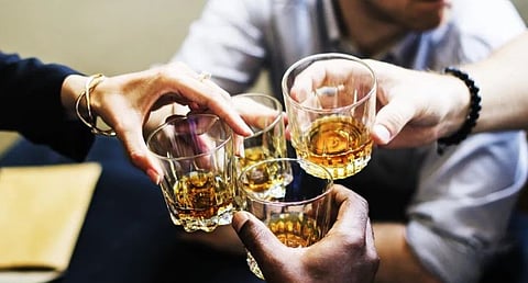Heavy drinking in old age can add 4 cm to waistline & increased stroke risk in men