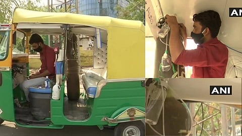 गरजुंसाठी मदतीचा हात! रिक्षामध्येच तयार केली रुग्णवाहिका