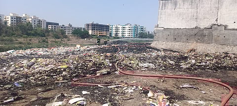 Fire At Sinhgad Road Garbage