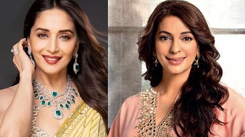 Madhuri Dixit and Juhi Chawala