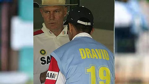 Rahul Dravid and Greg Chappell