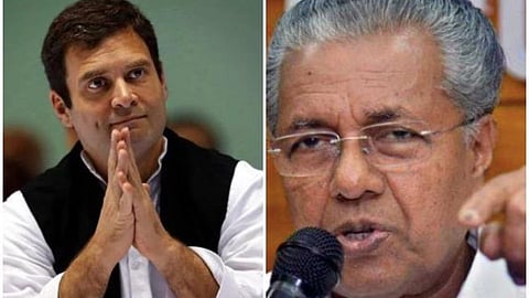 राहुल गांधी-विजयन