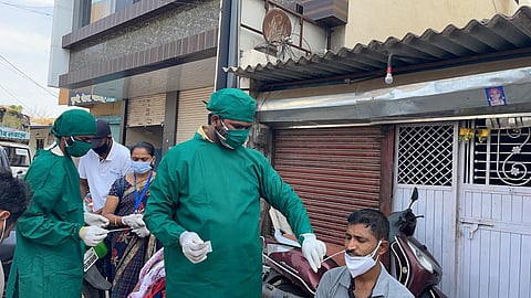 पारनेरमध्ये कोरोना चाचणी