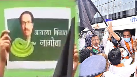 'आयत्या बिळावर नागोबा', ठाकरेंचा निषेध; भाजप आमदाराला अटक