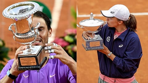 Rafael Nadal and Iga Swiatek