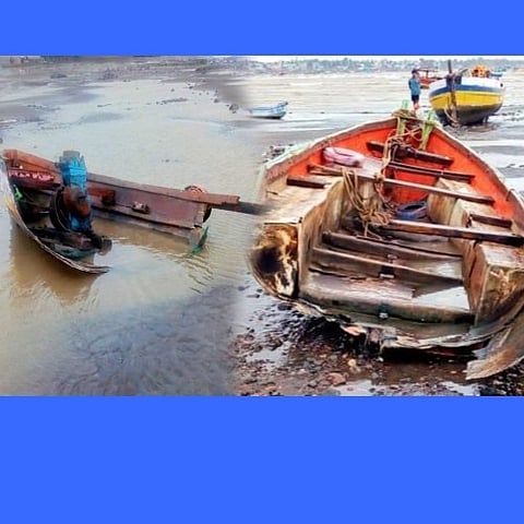 अर्नाळा: बोटी किनाऱ्याला आदळून लाखोंचे नुकसान