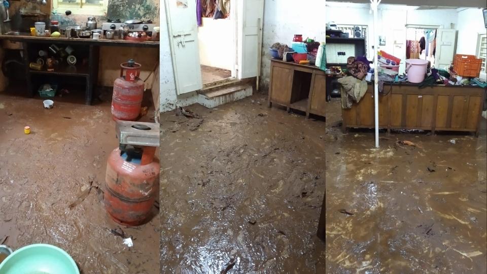 कोकण - हातखंबा नागपूरपेठेत पुराचा कहर; घरांना पाण्याचा वेढा