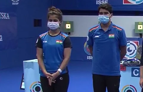 manu bhaker and saurabh chaudhary