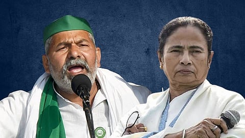 ममता-टिकैत भेट: कायदे रद्दच व्हावेत; 'ममतां'चं शेतकऱ्यांना समर्थन