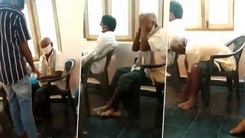 भन्नाट आजोबा; बॉडीलोशनप्रमाणे करतात सॅनिटायझरचा वापर