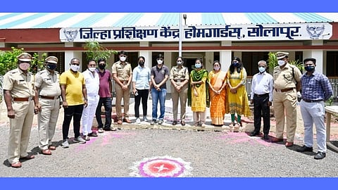 मोडकळीस आलेले होमगार्ड कार्यालयाचे 35 वर्षानंतर पालटले रुप