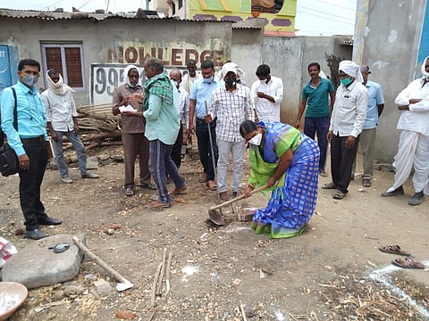 धर्माबादमध्ये डेमो हाऊसचे भूमिपूजन