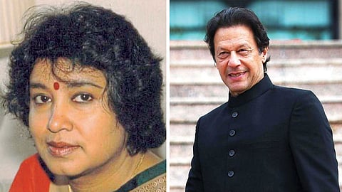 Taslima Nasrin and Imran Khan