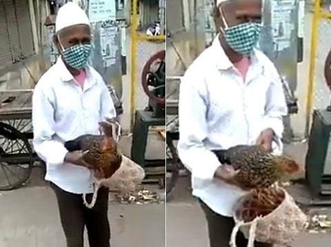 'कोंबडीला अॅसिडिटी'; घराबाहेर पडण्यासाठी इसमाची अनोखी शक्कल