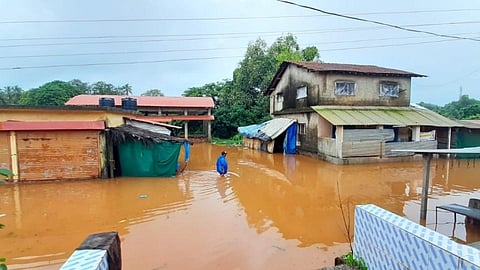 सिंधुदुर्गात मुसळधार पाऊस; तेरेखोल नदी पातळीत वाढ