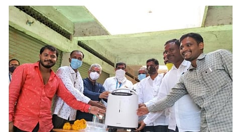 पूर्णा येथील कंपनीने दुिले आॅक्सीजन काॅन्सट्रेटर