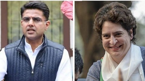 राजस्थानात राजकीय हालचालींना वेग, प्रियंका गांधी यांचा पायलट यांना फोन