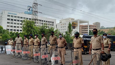 विमानतळाचा वाद चिघळणार? नवी मुंबईत मोठा पोलिस बंदोबस्त