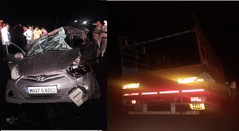 दर्शन घेऊन परतणाऱ्या चार युवकांवर काळाची झडप