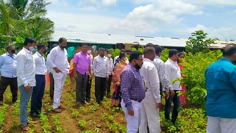गिरोलीत बांधावरच केला कृषी दिन साजरा; युवा शेतकऱ्याचे कौतुक