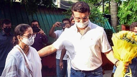 Mamta Banerjee And Saurav Ganguly